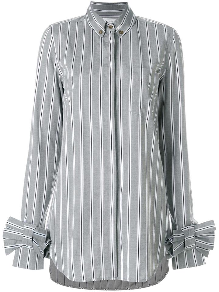 Victoria Victoria Beckham Bow Sleeve Oversized Shirt - Grey