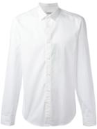 Kenzo Cutaway Collar Shirt, Men's, Size: 43, White, Cotton