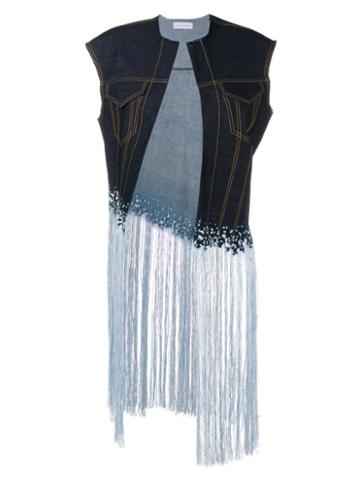 Faustine Steinmetz Sleeveless Warp Float Denim Jacket