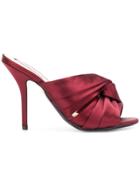 No21 Twisted Bow Sandals - Red