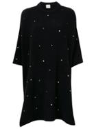 Fine Edge Three-quarter Length Sleeve Jumper - Black