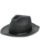 Emporio Armani Woven Trilby Hat - Black