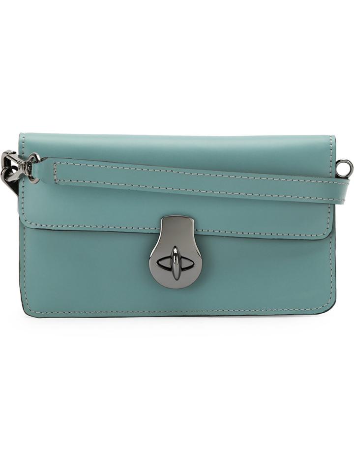 Mara Mac Leather Crossbody Bag - Blue