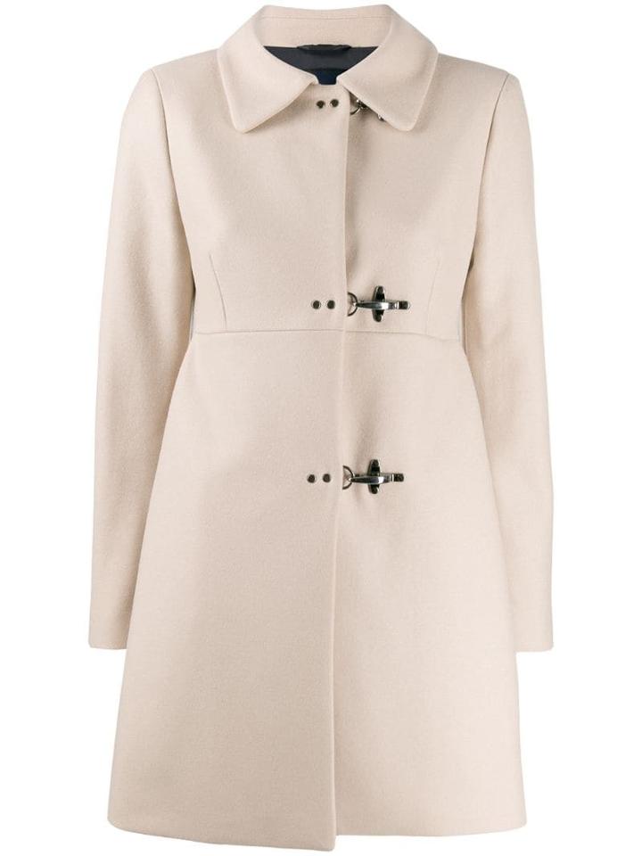 Fay Fitted Clasp Coat - Neutrals