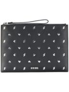 Versus Metal Embossed Clutch - Black