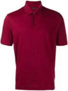 Z Zegna Classic Polo Shirt, Men's, Size: Large, Red, Cotton
