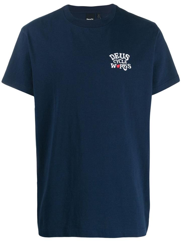 Deus Ex Machina 'cycle Works' Print T-shirt - Blue