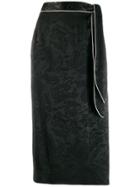Alexa Chung All-over Print Skirt - Black