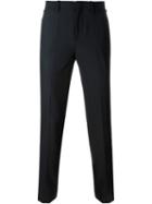 Neil Barrett Cropped Tailored Trousers, Men's, Size: 54, Black, Polyester/spandex/elastane/virgin Wool