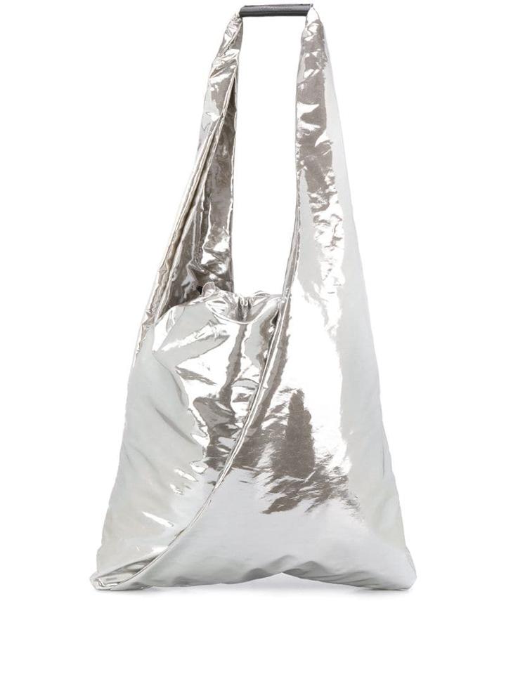 Mm6 Maison Margiela Japanese Bucket Bag - Silver