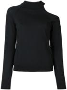 Osman Fine Knit Cut Out Jumper, Women's, Size: 10, Black, Merino