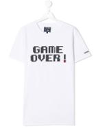 Woolrich Kids Teen 'game Over!' Print T-shirt - White