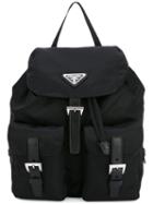 Prada Black Robot Studded Leather Backpack