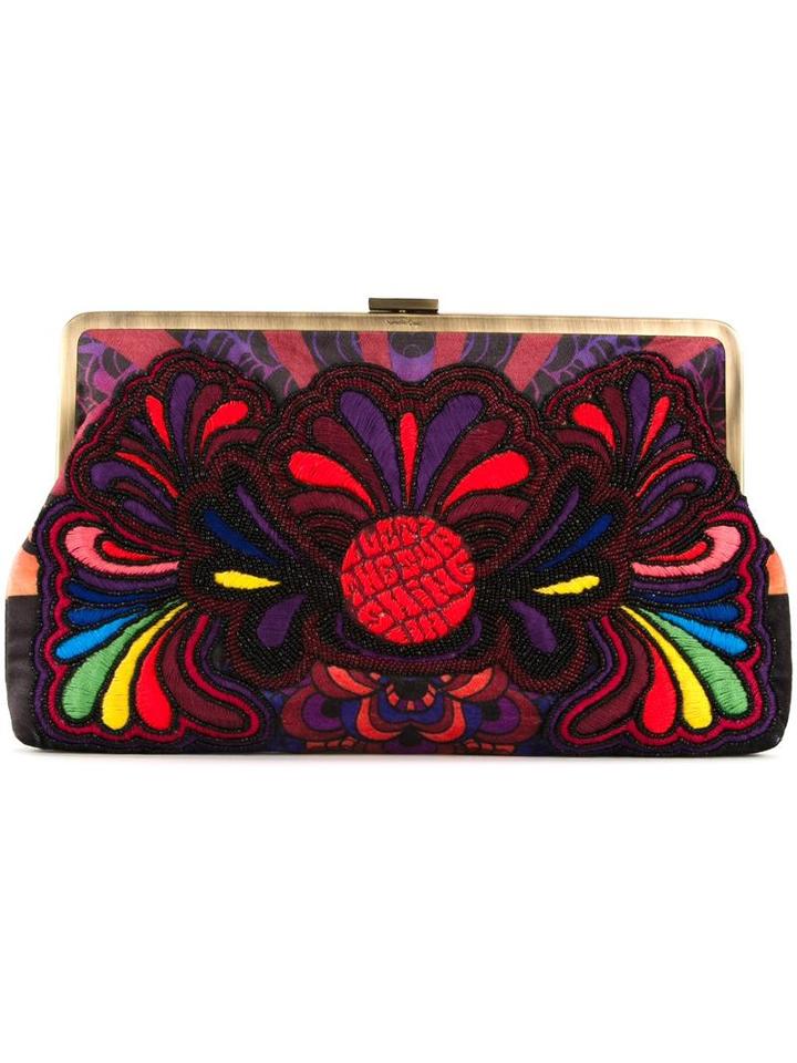 Sarah's Bag Paisley Embroidery Clutch Bag, Women's