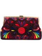 Sarah's Bag Paisley Embroidery Clutch Bag, Women's