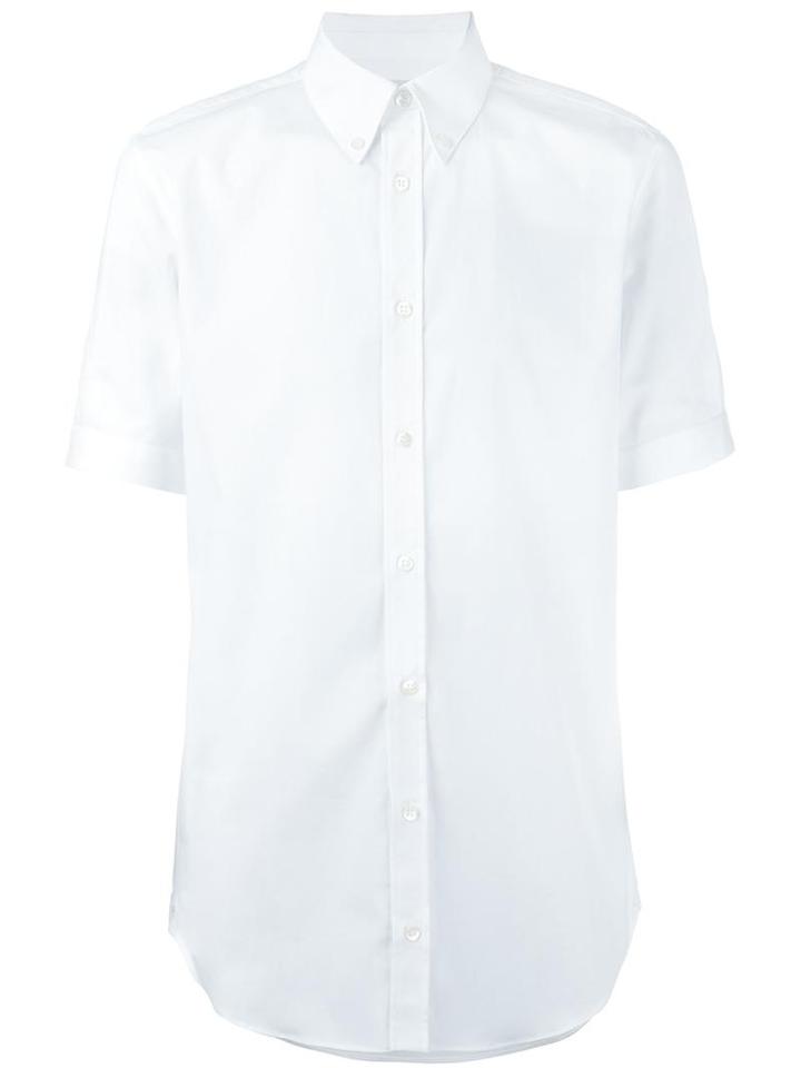 Alexander Mcqueen Button Down Shirt, Men's, Size: 15, White, Cotton/spandex/elastane