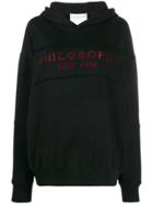Philosophy Di Lorenzo Serafini Branded Hoodie - Black