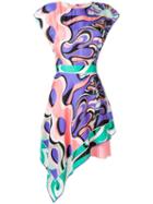 Emilio Pucci Asymmetric Copacabana Print Dress - Pink