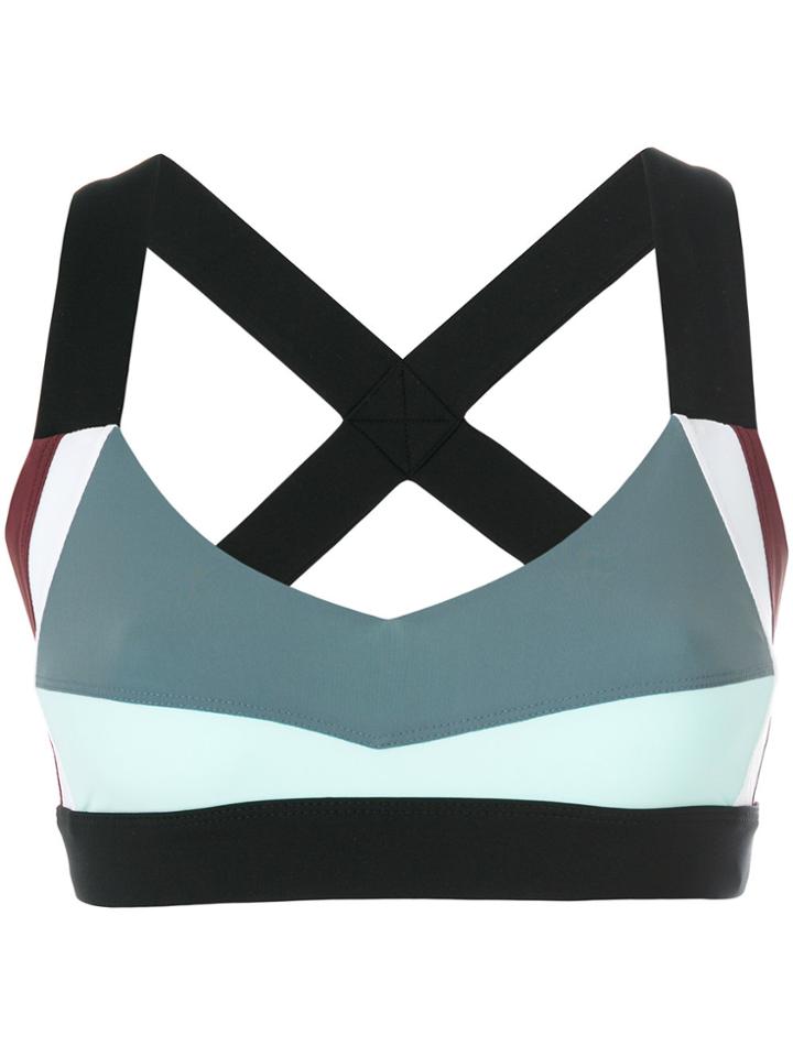 No Ka' Oi Crisscross Strap Top - Multicolour