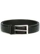 Gucci Gg Monogram Belt, Men's, Size: 95, Black, Leather