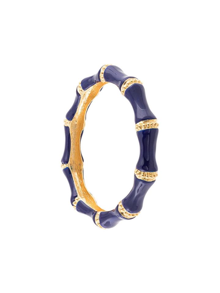 Kenneth Jay Lane Enamel Bracelet - Blue