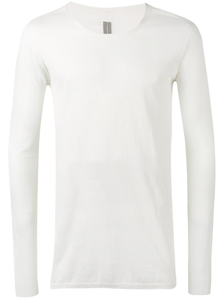 Rick Owens - Round Neck Top - Men - Cotton - M, White, Cotton