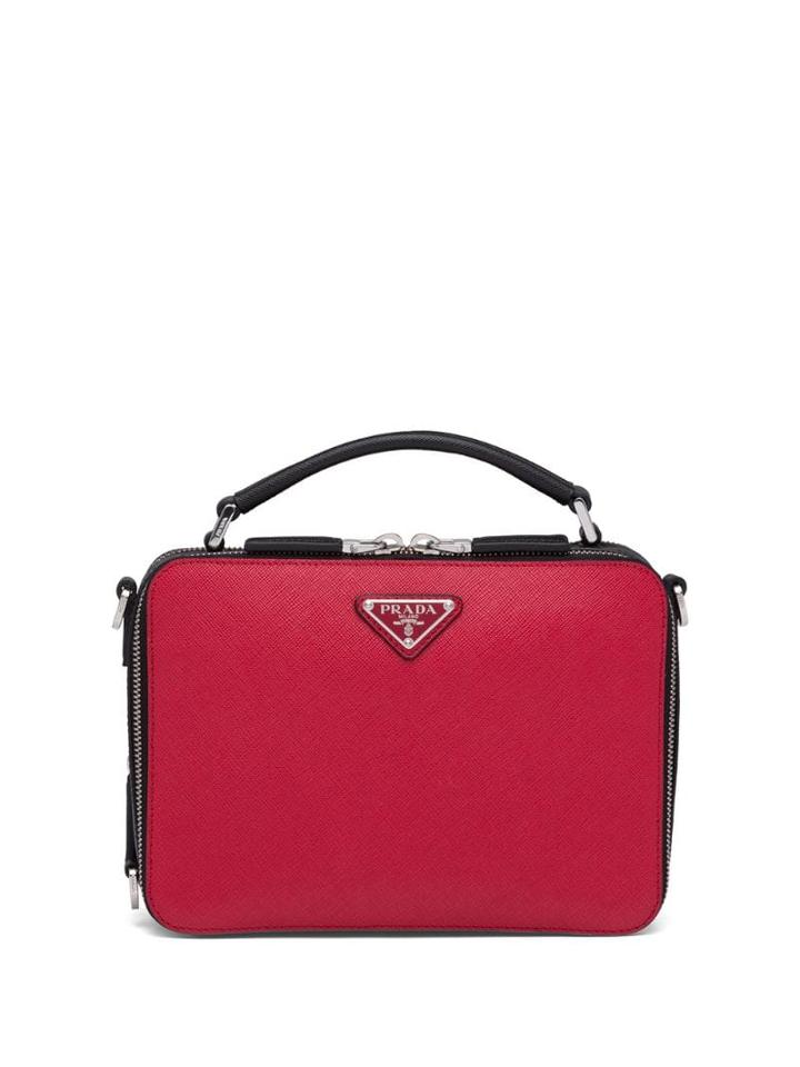 Prada Bandoleer Handbag - Red