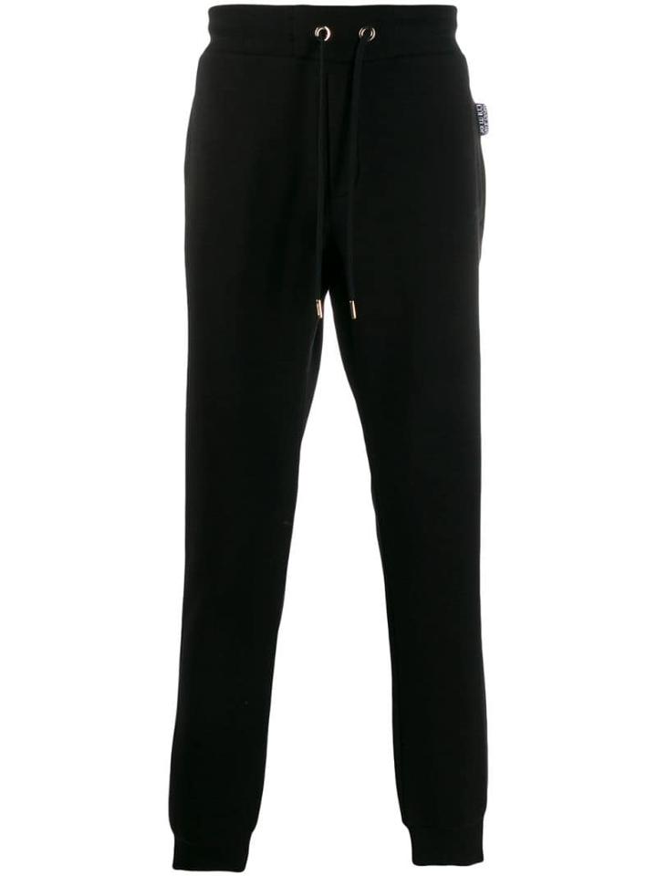 Versace Jeans Couture Drawstring Waist Track Pants - Black