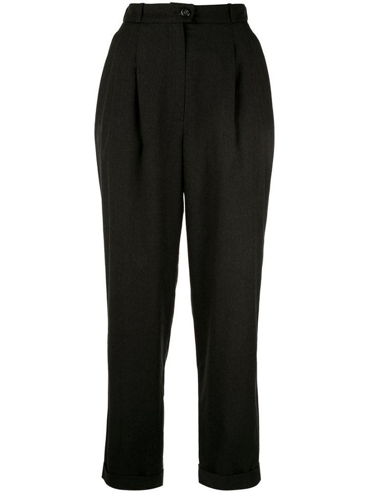 Chanel Pre-owned Long Wide Pants - Black