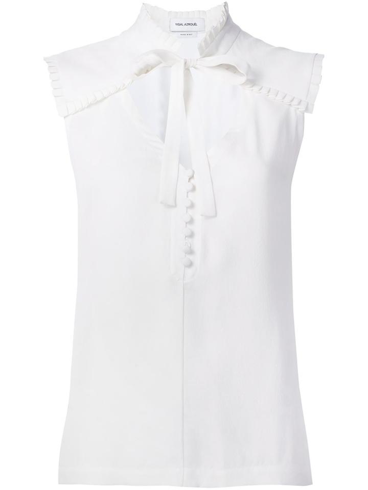 Yigal Azrouel Tie Neck Georgette Blouse