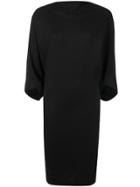 Hussein Chalayan Boat Neck Dress - Black