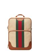 Gucci Vintage Canvas Backpack - Brown