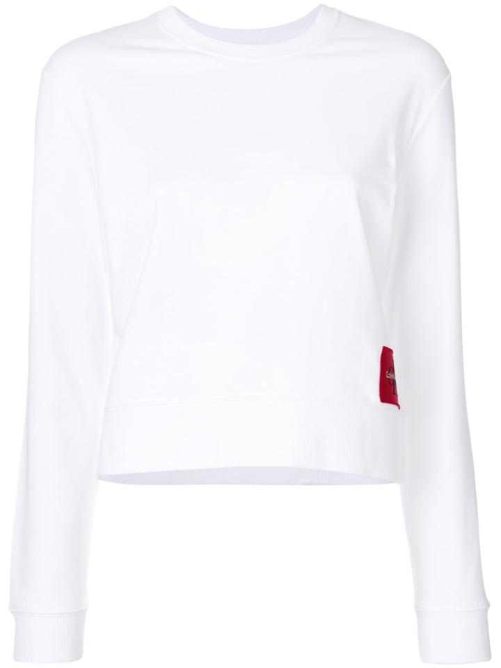 Calvin Klein Jeans Logo Patch Sweatshirt - White