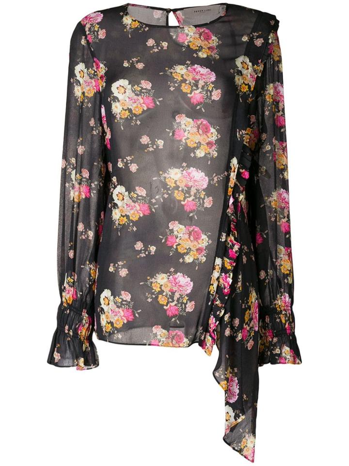 Preen Line Sofia Floral Printed Blouse - Black