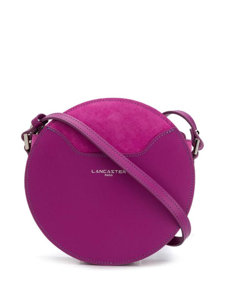 Lancaster Panelled Round Crossbody Bag - Purple