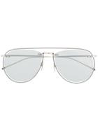 Thom Browne Eyewear Silver-tone Sunglasses