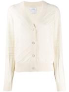 Barrie Long Sleeve Cardigan - White