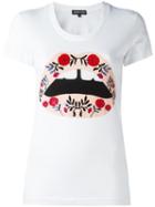 Markus Lupfer Lips Print T-shirt, Women's, Size: Medium, White, Cotton