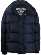 Dsquared2 Feather Down Jacket - Blue
