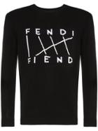 Fendi Fendi Fiend Print Sweater - Black