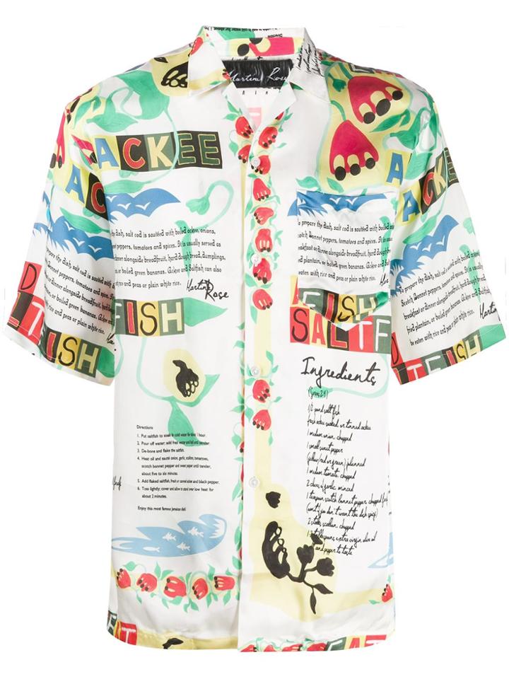 Martine Rose Ackee Print Shirt - White