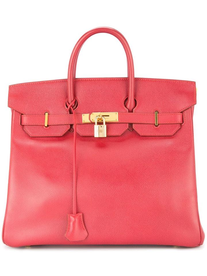 Hermès Vintage Haut A Courroies 32 Tote - Red