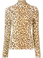 Blumarine Leopard Print Sweatshirt - Neutrals