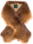 Jejia Fur Collar Scarf - Neutrals