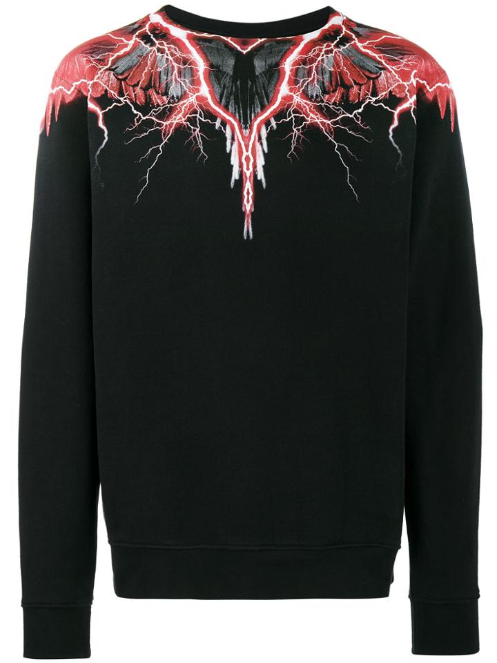 Marcelo Burlon County Of Milan Worr Print Sweatshirt - Black