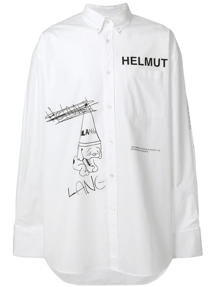 Helmut Lang Index Oversized Shirt - White