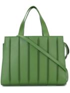 Max Mara Pleated Tote Bag, Women's, Green, Leather