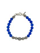 Beaded Bracelet, Men's, Size: Medium, Blue, Emanuele Bicocchi