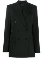 Theory Double-breasted Fitted Jacket - Black