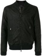 Transit Textured Bomber Jacket - Black